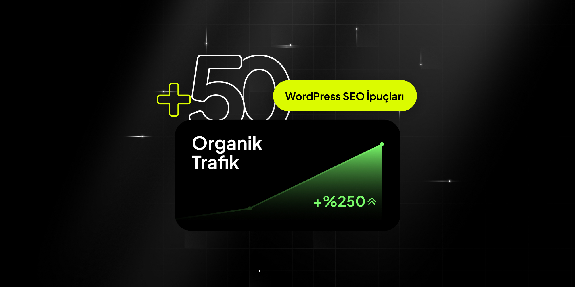 Organik Trafiğinizi %250 Arttırmak için +50 WordPress SEO İpucu — kapak görseli